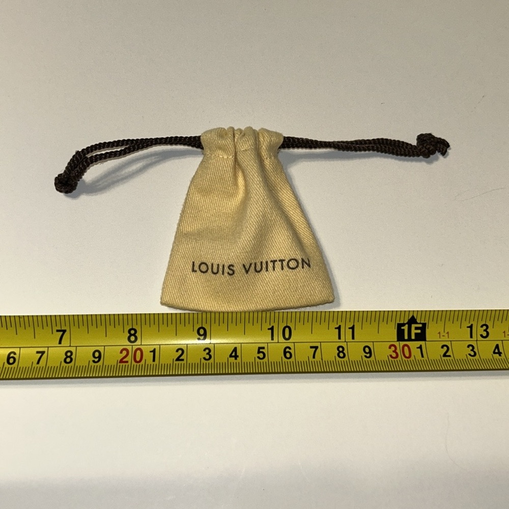Genuine Louis Vuitton 100%cotton  Drawstring Dust Bags 3”x2.5”